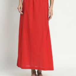 house of common SP_CLASSIC_RED_S Pure Satin, Pure Silk Petticoat-image-4