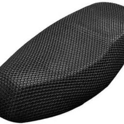 Free Size 3D Motorcycle/Scooter Seat Cover Breathable Mesh Net Cushion Black Single Bike Seat Cover For Royal Enfield Electra, Electra 350, Electra 500, Electra Delux-image-75