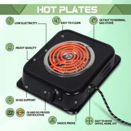 netvull 1250 W Radiant Cooktop Push Button image 2