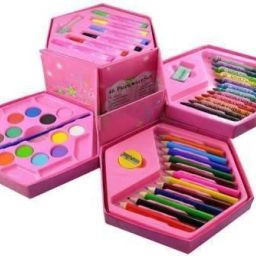 46 Pieces Art Set Colour Kit Colors Box Color Pencil,Crayons, Water Color, Sketch Pens Set-image-13