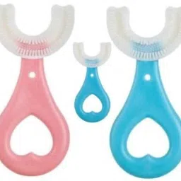 Kids U-Shaped Toothbrush,Food Grade Soft Silicone Brush,360° Oral Cleaning(2) Ultra Soft Toothbrush-image-17