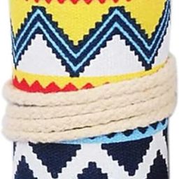 24 Slots Canvas Pencil Wrap Case for Adults and Kids Portable Brush Holder Bag Pencil-image-48