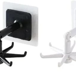 Wall mounting Self Adhesive 360 Degree Rotating Hook for Hanging(Pack of 2) Hook 6-image-80