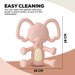 baybee Elephant Silicone Teether for Baby, BPA Free 100% Silicone Teether for Babies Teether image 5