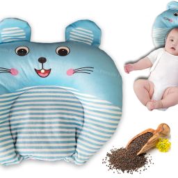 Pillow for Newborn Baby Mustard Seeds Animals Baby Pillow Pack of 1-image-69