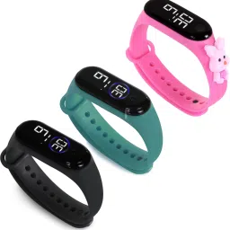 HYPERLEX 3 COMBO Stylish Digital LED Bracelet Band Wrist Watch for Kids, Boys & Men-image-86