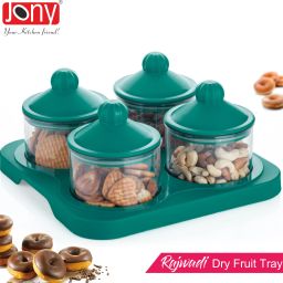 Rajwadi Dryfruit, Snack Serving Bowls Tray Set With Airtight Lid Tray, Bowl Serving Set-picture-14