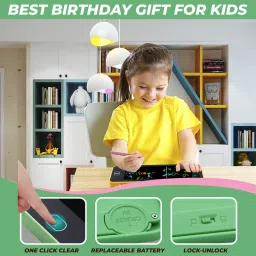 moozmob Geometry Box with LCD Writing Slate for Girls and Boys Writing Pad image 3
