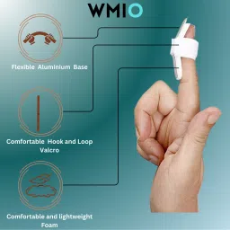 wmio Mallet Finger Splint, Comfortable Support for Injuries, Fractures, Sprains Finger Support image 5