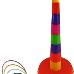 smartcraft Ring Toss Quoits Hoopla Throw Game for Kids (Multicolor) Pack of 1 Rattle image 2