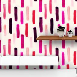 ArtzFolio Printed UV-Resistant Anti-Bacterial Purple Watercolor Lines Peel & Stick Wallpaper-image-86