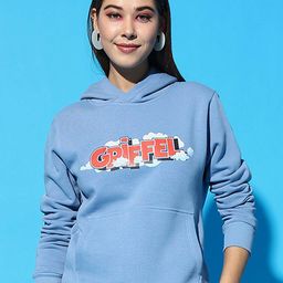 GRIFFEL Women Printed Hooded Long Sleeves Pullover Sweatshirt-picture-58