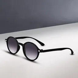WROGN Men Round Sunglasses with UV Protected Lens WRNSG-8121-01-80
