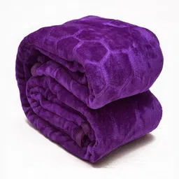 CHICERY Purple Geometric Mink Heavy Winter Single Bed Blanket-image-6