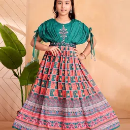 Aarika Floral Print Georgette Fit & Flare Dress-image-5