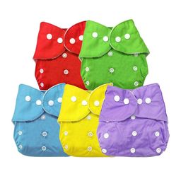 Kritiu Set Of 5 Reusable Waterproof Cloth Diaper Without Insert Pad-42
