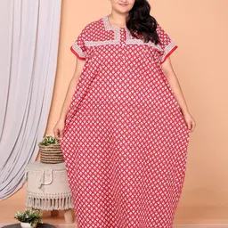 JAIPZZ APPARELS Printed Maxi Nightdress-picture-38
