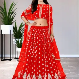 Girls Lehenga Choli with Dupatta Set-image-70