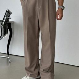 Next One Men Smart Loose Fit Easy Wash Pleated Trousers-picture-2