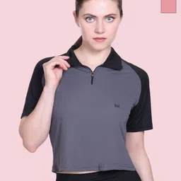 White Moon Women Pack of 2 Solid Polo Collar T-shirts-picture-39