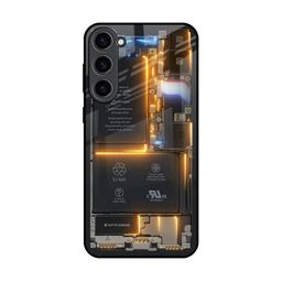 QRIOH Glow Up Skeleton Printed Samsung Galaxy S23 Plus 5G Glass Back Case-image-82