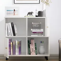 HEXA RED White Moisture & Termite Resistant Free Standing Book Shelf image 5