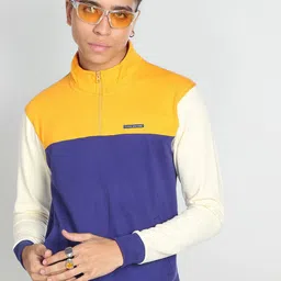 Flying Machine Men Colourblocked Sweatshirt-image-72