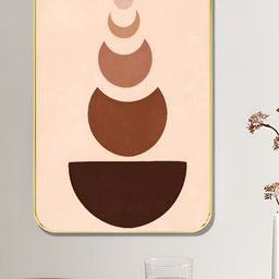 Livin'luxe Pink & Brown Geometric Printed Wall Art-picture-25