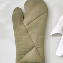 Home Centre Maison Green Cotton Oven Mitten-55