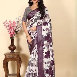 SSHAGUN LIFESTYLE Floral Printed Sarees-picture-21