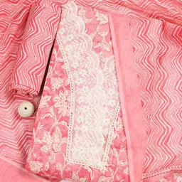 Meena Bazaar Floral Printed Unstitched Dress Material-97