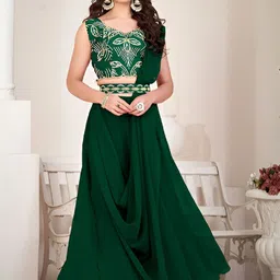 Delice Floral Embroidered Ready To Wear Lehenga With Blouse & Dupatta-picture-50