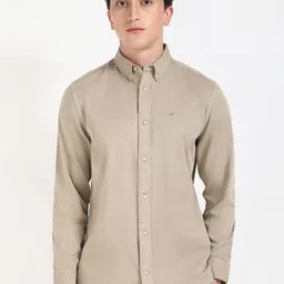 Calvin Klein Jeans Men Button-Down Collar Solid Slim Fit Cotton Casual Shirt-image-65