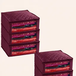 Fessist Purple Set of 5 Regular Drawer Organiser Organisers-36
