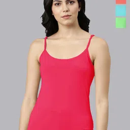 Rupa Jon Pack Of 4 Round Neck Pure Cottom Camisole-image-47