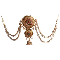 VAGHBHATT Women Beaded Hair Accessory Set-image-34