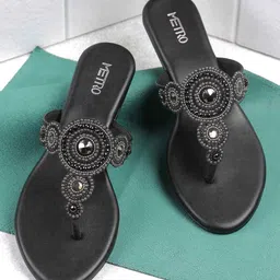 Metro Women Embellished Flatform Heel-37