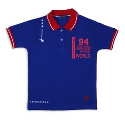 Little Marco Boys Polo Collar Applique T-shirt-13
