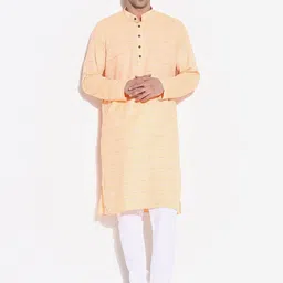 SHOWOFF Men Striped Regular Kurta with Trousers-picture-33