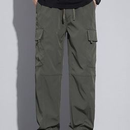 StyleCast x Revolte Men Loose Fit Cargos Trousers-image-14