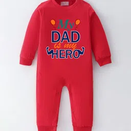 BLUSHES Infants Fathers Day Printed Pure Cotton Romper-33