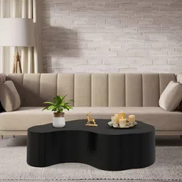 Metalsmith Black Abstract Shaped Metal Coffee Table-17