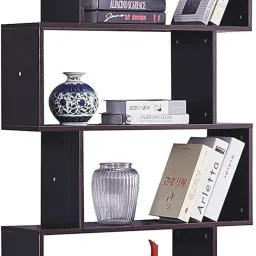 ne furniture 6 Layer Ladder Bookshelf S Shape Engineered Wood Bookcase Open Book Shelf Engineered Wood Open Book Shelf image 5