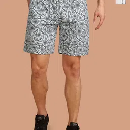 BULLMER Men Pack Of 2 Printed Mid-Rise Regular Fit Shorts-image-87