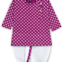 BAESD Boys Ethnic Motifs Printed Regular Kurta with Dhoti Pants-79