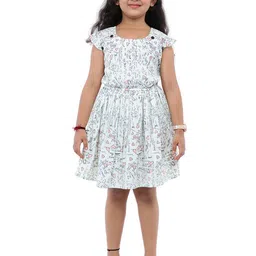 BAESD Floral Print Cold-Shoulder Formal Fit & Flare Dress-37