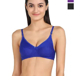 samvar Women Cotton Blue,Purple,Black Non Padded Non-Wired Lingerie Bra Sport wear Gym Crop Tank Top-picture-42