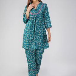 Bindigasm Printed Top With Trouser Co-Ords-picture-9