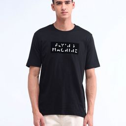 Flying Machine Men Typography Printed Round Neck Cotton T-shirt-image-35