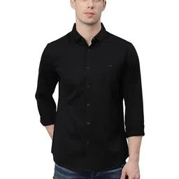 ISUEL FAB Men Black Cotton Solid Casual Shirt-picture-33